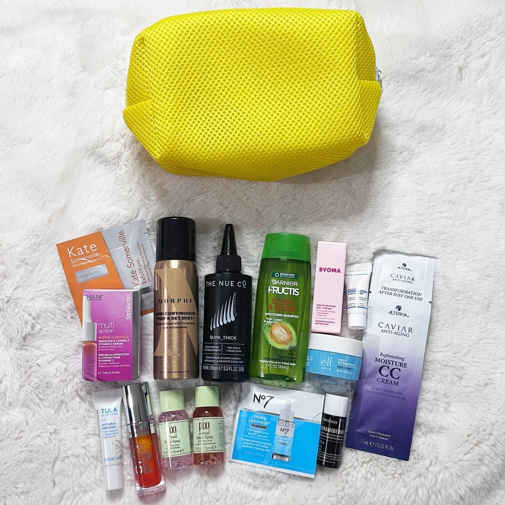 15 Piece Hair And Skincare Bundle With Supergoop! Bag